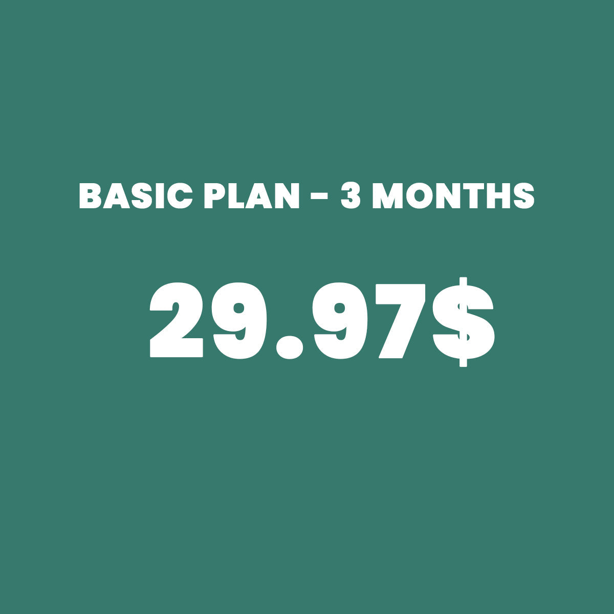 BASIC PACKAGE - 3 Months